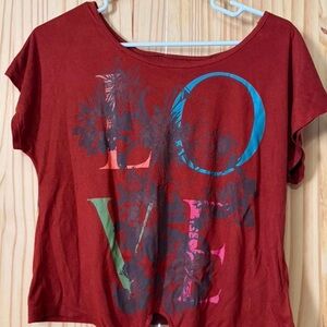 BONGO Red Love Graphic Tee